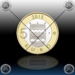 5 EVRO FINSKA 2015 "Animals of the Provinces - Uusimaa" UNC